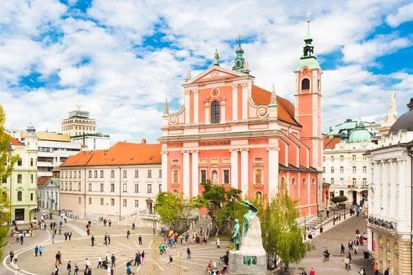 Františkánský kostel Zvěstování Panny Marie v Lublani | kasto/123RF.com