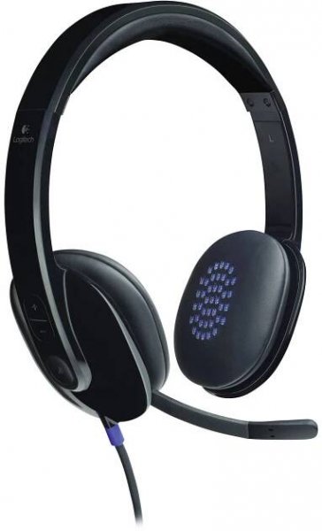 Logitech H540 Sluchátka On Ear kabelová, 981-000480, stereo, černá, Redukce šumu mikrofonu