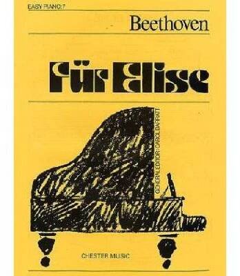 Beethoven: fur elise / pro elišku - easy piano no.7(noty na snadný sólo klavír)