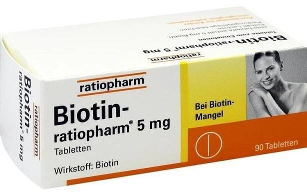 BIOTIN-RATIOPHARM 5 mg tablet, 90 ks