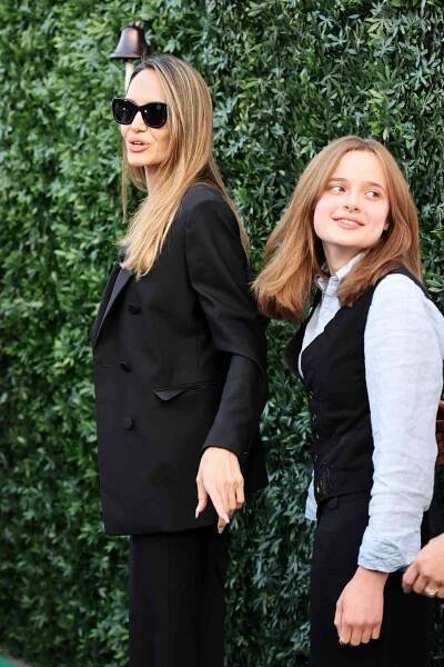 Angelina Jolie and Vivienne Jolie Wore Matching Outfits on a Cute Mother-Daughter Date