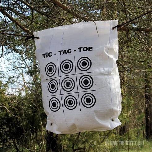 Archery Target with Tic-Tac-Toe Pattern