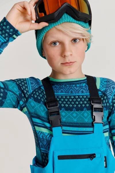 Dětské membránové zimní kalhoty Reima Rehti - Black - Skibi Kids