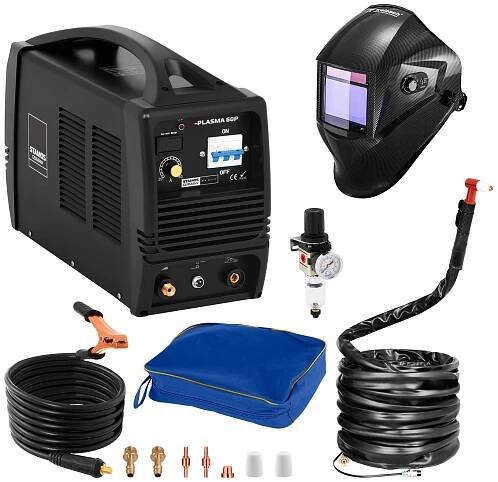 Svařovací set Plazmová řezačka - 60 A - 400 V + Svářecí helma - Carbonic - PROFESSIONAL SERIES - Obrázek produktu