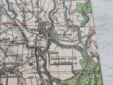 Stará  vojenská mapa speciálka Prostějov Plátno  Morava Voják Armáda  - Staré mapy a veduty