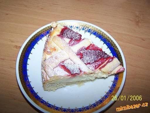 křehký koláč s tvarohem a ovocem | Mimibazar.cz