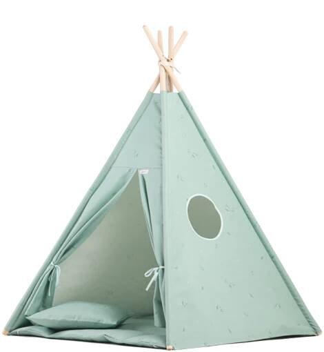 Minty-green teepee stan