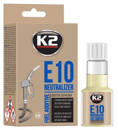 K2 E10 NEUTRALIZER - přísada do benzínu eliminující biosložky, 50ml