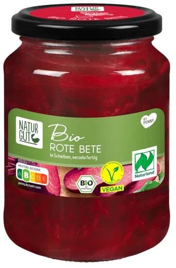 NATURGUT Bio Rote Bete je 330 g 