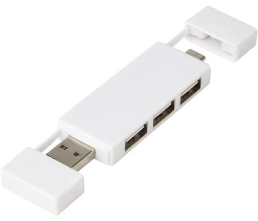 Duální rozbočovač USB 2.0 bílá