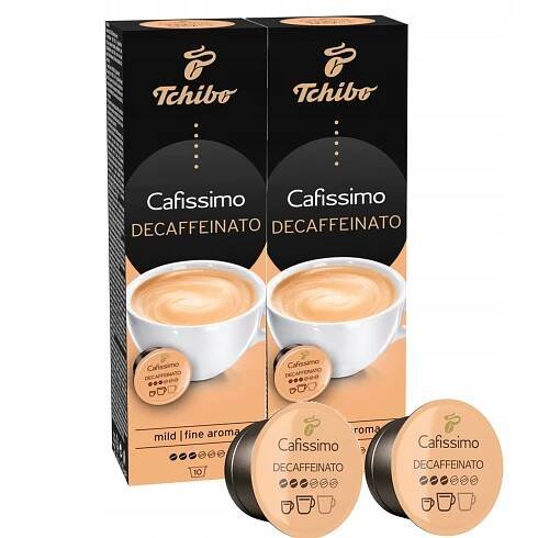 Tchibo Cafissimo Decaffeinated Káva bez kofeinu 10 x 2 kapsle Sada