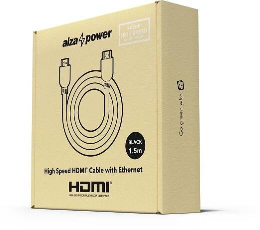 AlzaPower Core HDMI 1.4 High Speed 4K 1.5m černý