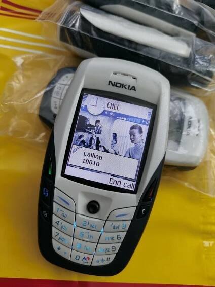 Nokia 6600 světle šedá odemčený 2G GSM odemykací Bluetooth klasický mobilní telefon
