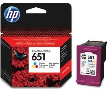 HP inkoustová kazeta 651 Tri-color C2P11AE originál