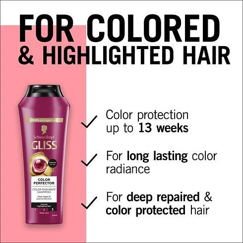 Schwarzkopf Gliss Color Perfector ochranný šampon pro barvené vlasy