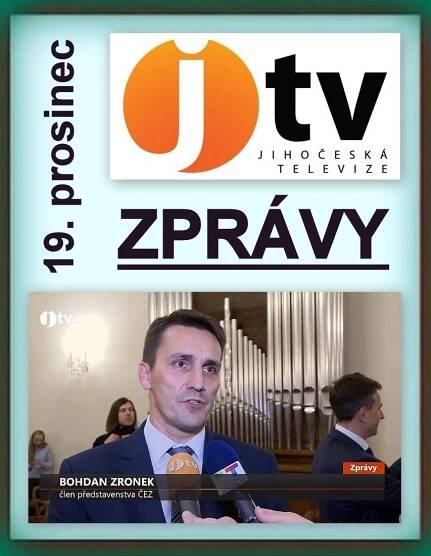 JIHOČESKÁ TELEVIZE: Zprávy 19. prosince 2018 (video)Za krásnější Vimperk