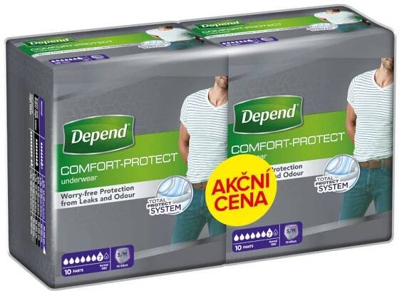Depend Normal inkontinenční kalhotky muži Duopack S/M 2x10ks - skladem
