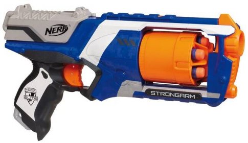 Nerf N-Strike Elite Pistole s bubínkovým zásobníkem - Modrá