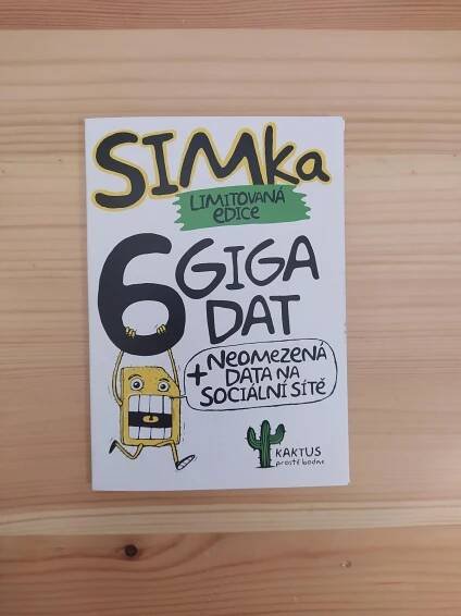 Kaktus SIM 6GB + NEOMEZENĚ NA SOCIÁLNÍ SÍTĚ