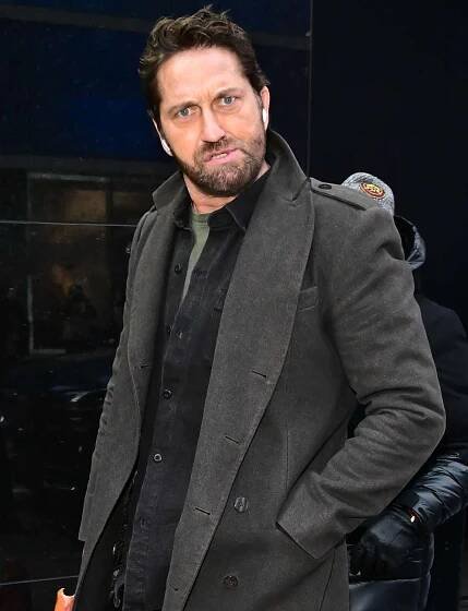 Gerard Butler is seen outside ABC Studio on January 07, 2025 in New York City