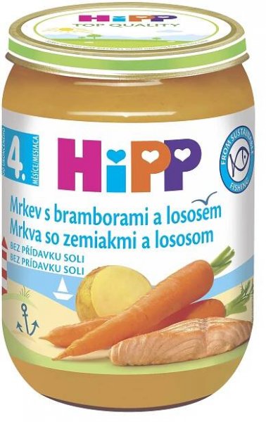 Hipp BABY MENU BIO Karotka s bramborami a lososem 190 g