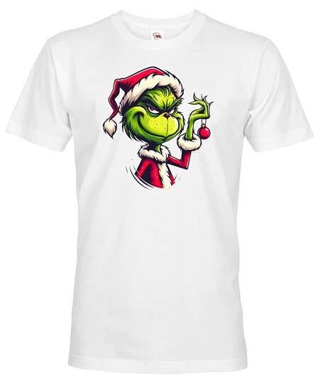 Pánské triko Grinch - skvělé vánoční triko