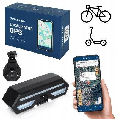 GPS lokátor na kolo KOLOBĚŽKA BEZ PŘEDPLATNÉHO APLIKACE MKBIKESCOO