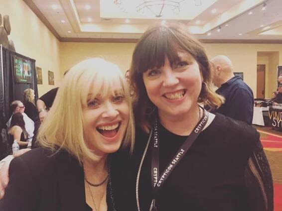 Barbara Crampton and Imaginary Amie at Crypticon 2018