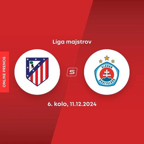 Liga majstrov: Slovan Bratislava prehral na pôde Atlética Madrid