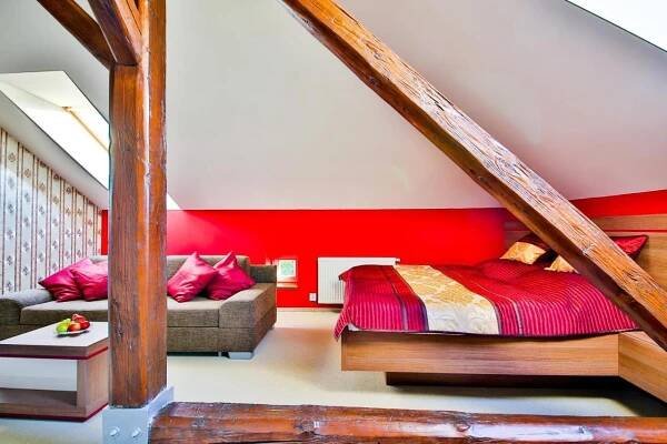 Postel nebo postele na pokoji v ubytování Villa Aurelie