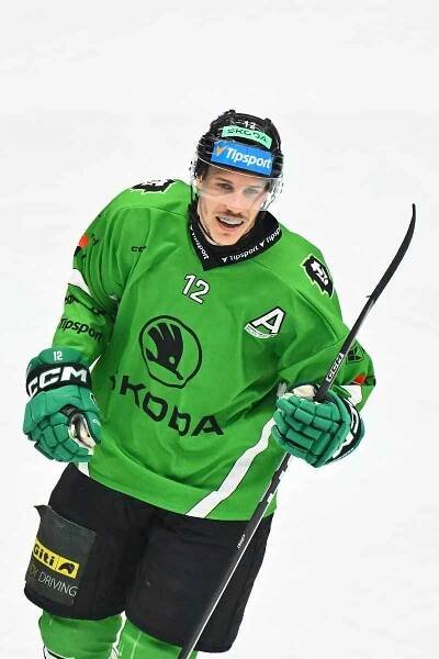 Utkání čtvrtfinále play off hokejové extraligy - 3. zápas: BK Mladá Boleslav - Mountfield Hradec Králové, 20. března 2025. Tomáš Fořt.