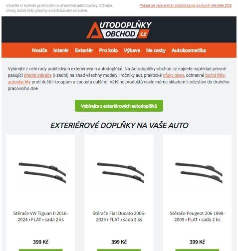 _ Vylaďte si vozidlo aneb exteriérové autodoplňky skladem
