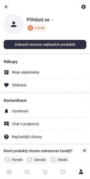 Mobilní aplikace Joom.com