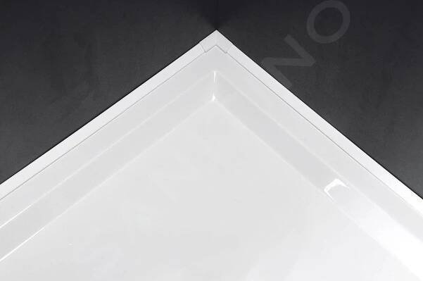 Polysan Příslušenství - Krycí lišta pro sprchové vaničky, 1200x1000 mm, bílá 91021 | Sanitino.cz