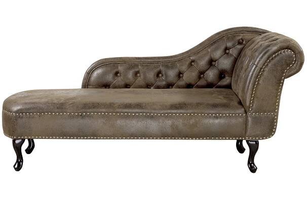 Beliani Chesterfield Nimes P 274622-82920 hnědá