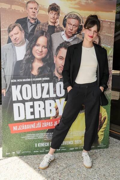 Setkání tvůrců s novináři na Mezinárodním filmovém festivalu Karlovy Vary 10. července 2025 v hotelu Thermal - Ema Klangová Businská - Kouzlo derby - Z akcí
