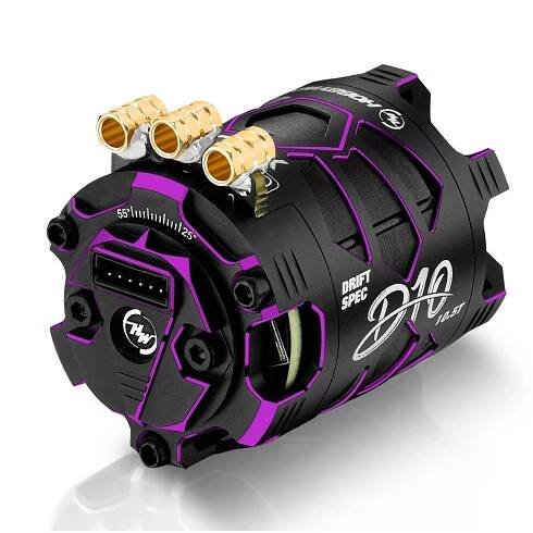 (HW30401136) XeRun D10 Brushless Drift 10.5T (fialový) | mz-racing.net - RC auta a RC modely