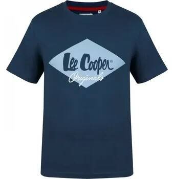Pánské tričko Lee Cooper Cooper Logo pánské tričko Vintage Blue 3XL