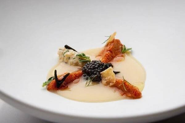Plate at Paco Roncero restaurant, Madrid
