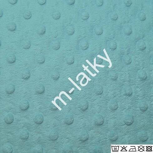 M Minky - světle modrá 100% polyester 320 g/m2