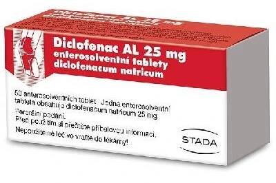 Diclofenac AL 25 mg 50 tablet