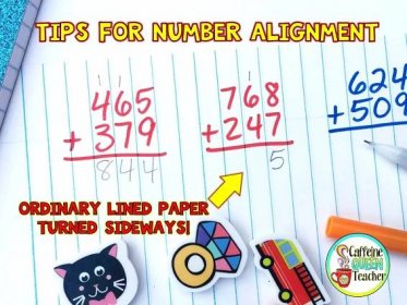 Lined paper for number alignment - graph paper is a great accommodation and intervention for students. Improves writing which leads to improved math skills and arithmetic skills - also neater handwriting and penmanship!