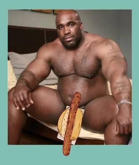 Design-Ansicht von Big Dick Black Guy Meme Barry Wood, designt und verkauft von Flookav