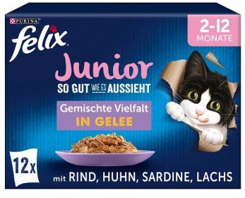 FELIX So gut wie es aussieht v želé Junior různé druhy 12× 85 g
