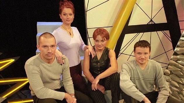Martin Veselovský, Šárka Kubelková-Volemanová, Pavlína Wolfová, Mirek Vaňura v pořadu Áčko