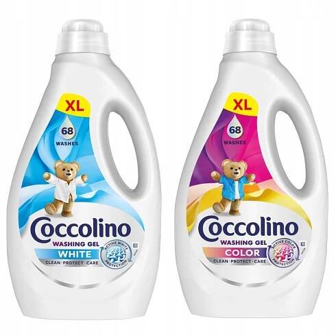 GEL NA PRANÍ TEKUTÝ NA PRANÍ TKANIN COCCOLINO CARE 128 PRANÍ MIX 2x2,72L