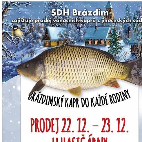 Prodej kaprů - hasiči