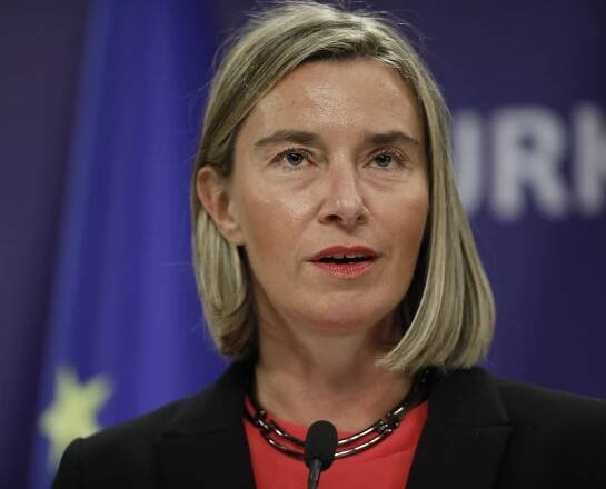 Federica Mogheriniová  - Zdroj: TASR/AP Photo/Burhan Ozbilici