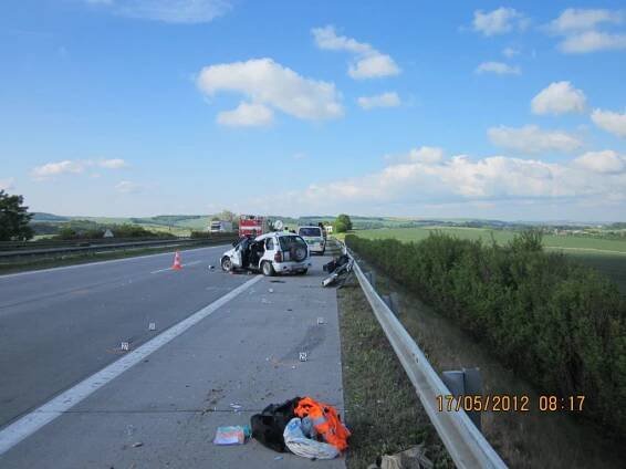 Smrtelná nehoda zavřela na několik hodin dálnici u Vyškova