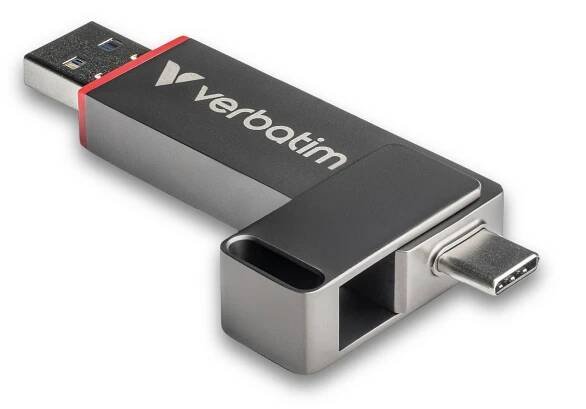 Dual USB flash disk QuickStick | Duální rozhraní USB-C/USB-A | Výkon na úrovni SSD | Verbatim